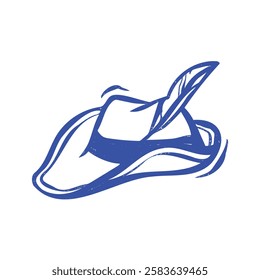 A Stylist Cowboy Hat Illustration