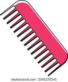 Stylist Hair Comb Tools Illustration