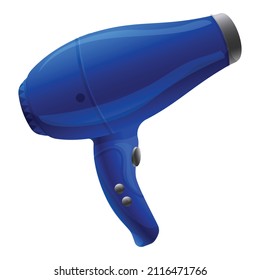 Stylist hair dryer icon cartoon vector. Dry blow. Electric air