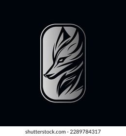 Stylist modern fox logo illustration design