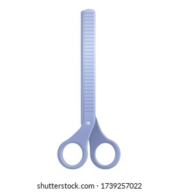 Stylist scissors icon. Cartoon of stylist scissors vector icon for web design isolated on white background