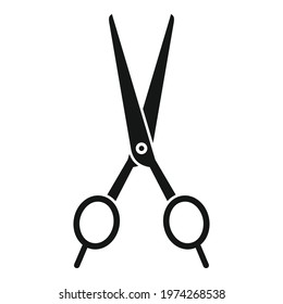 Stylist scissors icon. Simple illustration of stylist scissors vector icon for web design isolated on white background