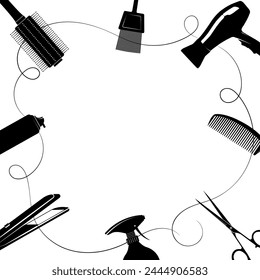 Stylist tool kit for hair care, beauty salon design