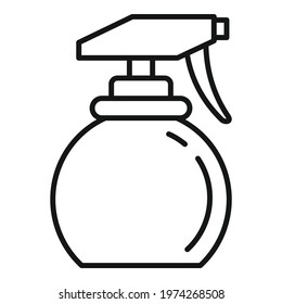 Stylist water spray icon. Outline stylist water spray vector icon for web design isolated on white background