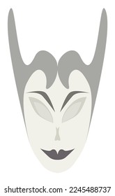 Stylization of the face-mask under the Middle Ages. 