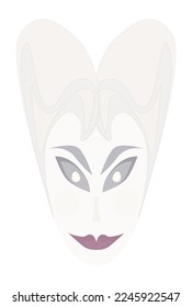 Stylization of the face-mask under the Middle Ages.