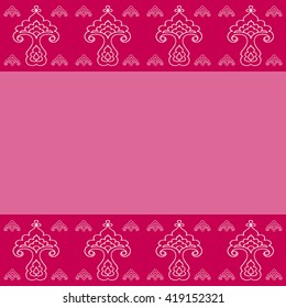 Stylization Framework.  Illustration abstract framework. Template for Greeting Card. Monochrome illustration.