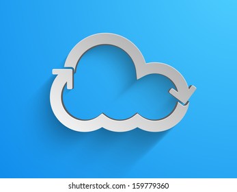 Stylize abstract blue background with arrows. 