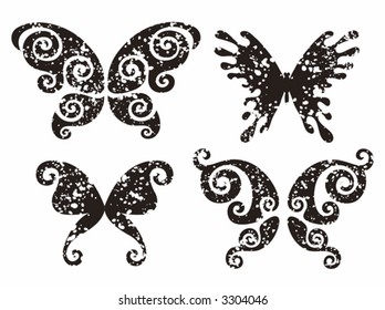 stylize abstract butterflies