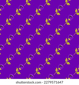 Estilizar el patrón de flor sin fisuras. Elegante fondo botánico. Resumen de papel de pared de flores. Diseño para tela, textil, envoltura, cubierta. Ilustración del vector