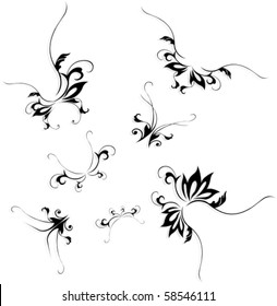 stylize moths and butterfly