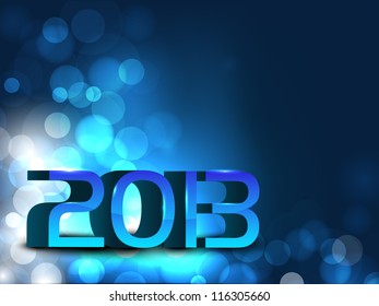 Stylized 2013 Happy New Year background. EPS 10
