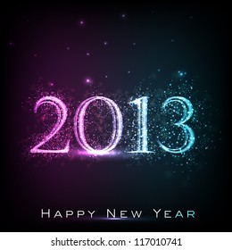 Stylized 2013 Happy New Year background. EPS 10