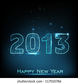 Stylized 2013 Happy New Year background. EPS 10