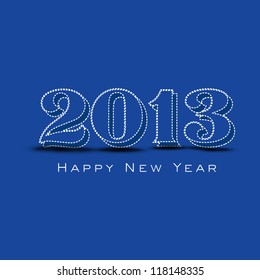 Stylized 2013 Happy New Year background. EPS 10