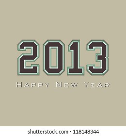 Stylized 2013 Happy New Year background. EPS 10