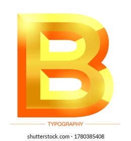 A stylized 3d vector letter with bright yellow sunshine effects .Sunshine .  Summer letter typography for decoration, logo, poster, t shirt, book, card, sale banner, printing on fabric, industrial