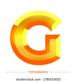 A stylized 3d vector letter with bright yellow sunshine effects .Sunshine .  Summer letter typography for decoration, logo, poster, t shirt, book, card, sale banner, printing on fabric, industrial