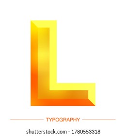 A stylized 3d vector letter with bright yellow sunshine effects .Sunshine .  Summer letter typography for decoration, logo, poster, t shirt, book, card, sale banner, printing on fabric, industrial