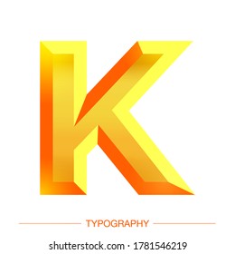 Ein stylischer 3D-Vektorbrief mit hellgelbem Sonnenschein .  Sommerbrieftypografie für Deko, Logo, Poster, T-Shirt, Buch, Karte, Verkaufsbanner, Stoffdruck, Industrie