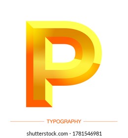 A stylized 3d vector letter with bright yellow sunshine effects .Sunshine .  Summer letter typography for decoration, logo, poster, t shirt, book, card, sale banner, printing on fabric, industrial
