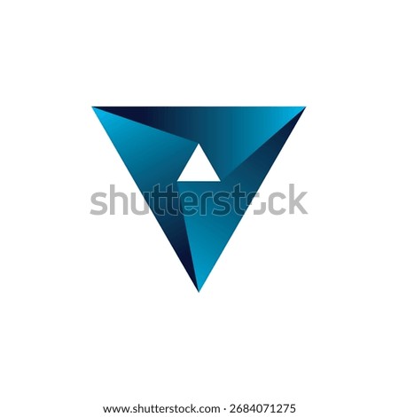 Stylized abstarct geometric company vector symbol 