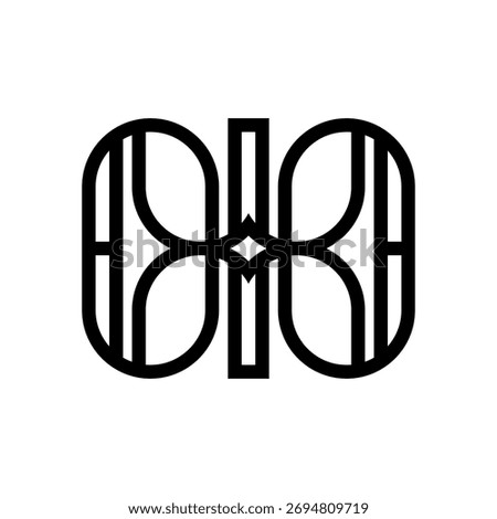 Stylized abstarct geometric company vector