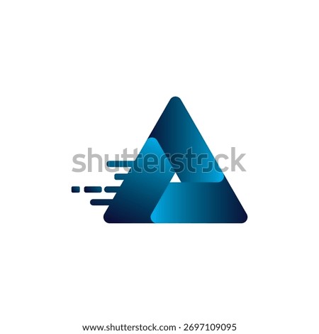 Stylized abstarct geometric company vector symbol 