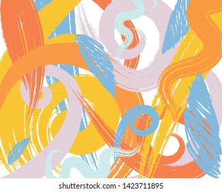 stylized abstract background drawn in pastel style.