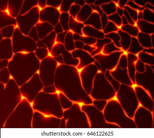 Stylized abstract background of magma. vector illustration