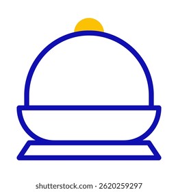 Cuenco abstracto estilizado con un elemento circular, Diseño gráfico limpio para uso visual