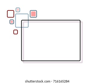 Stylized abstract frame