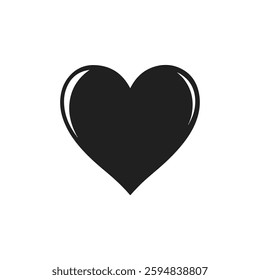 Stylized Abstract Heart Icon A Contemporary Love Symbol
