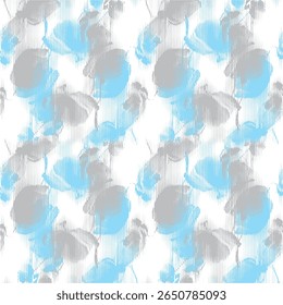 Stylized abstract pattern in monochrome with seamless halftone grunge vertical stripes. Ideal for textile, web backgrounds, and digital projects.