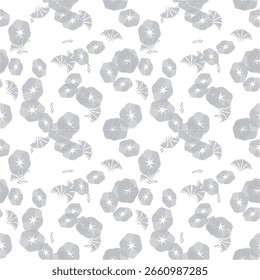 Stylized abstract pattern in monochrome with seamless halftone grunge vertical stripes. Ideal for textile, web backgrounds, and digital projects