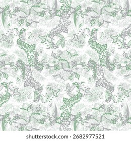 Stylized abstract pattern in monochrome with seamless halftone grunge vertical stripes. Ideal for textile, web backgrounds, and digital projects.