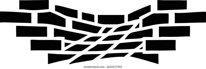 Stylized abstract silhouette design number eight vector illustration with transparency