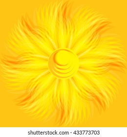 Stylized Abstract Sun Background