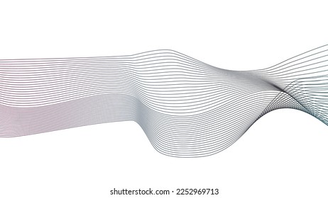 Stylized abstract wave background for digital and graphic art projects