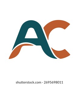 Logotipo abstracto estilizado de la CA, con un diseño superpuesto.