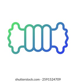 Stylized Accordion Icon with Gradients Design