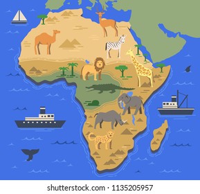 5,792 Africa map animals Images, Stock Photos & Vectors | Shutterstock