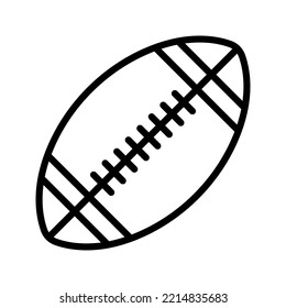 Stylized American Football logo vector icon color editable