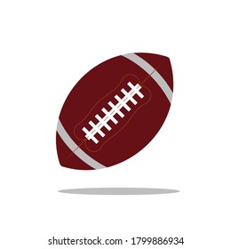 Stylized American football standard ball sports illustration