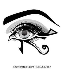 Stylized ancient Egyptian eye symbol