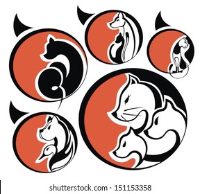 Stylized animal paw
