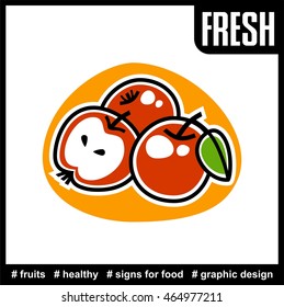 stylized apple icon