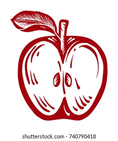 Stylized Apple Illustration