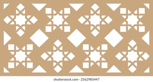 Stylized arabesque texture in Islamic art vector, blending modern and traditional elements, perfect for Ramadan or Arabic ornamental backgrounds and patterns.