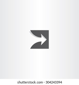 stylized arrow black logo vector design symbol